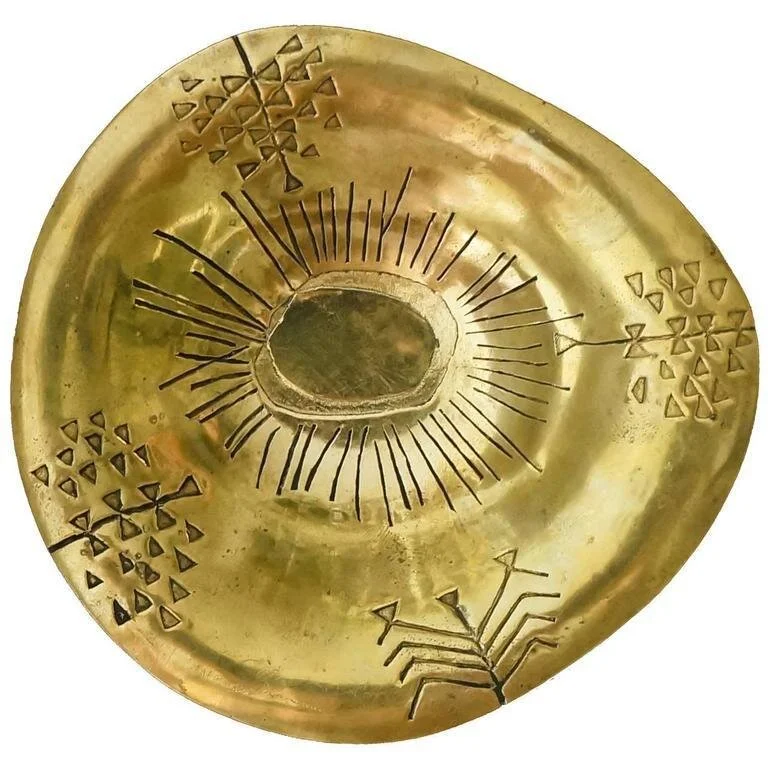 Tapio Wirkkala Keskiyön Taikaa Handmade Brass Bowl circa 1952